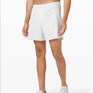 Men’s Lululemon Lined Surge Short 6” in White